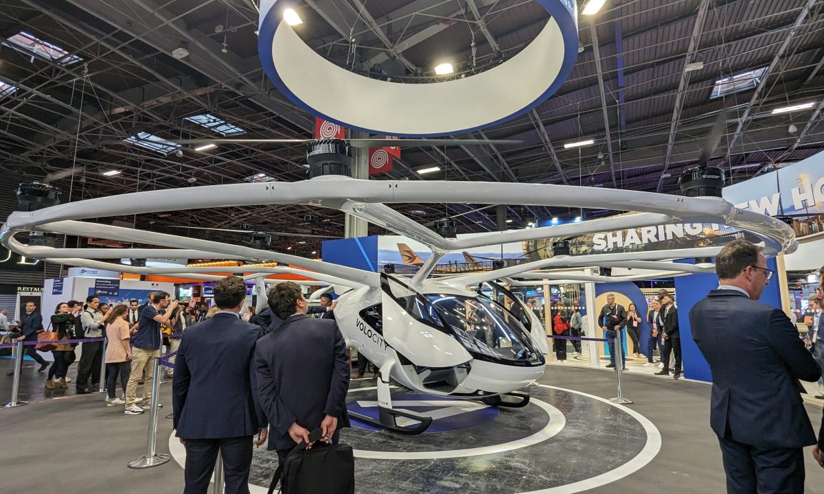 Le Volocity de Volocopter à Vivatech // Source : Raphaëlle Baut pour Numerama