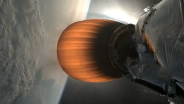 Falcon9, le lancement avec anomalie du 11 juillet 2024. // Source : SpaceX