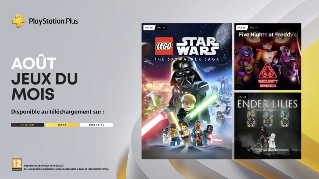 PlayStation Plus en août 2024 // Source : Sony