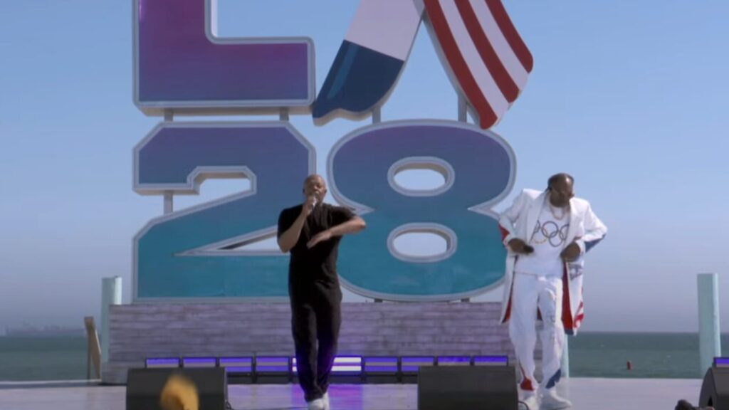 Cérémonie de clôture des JO 2024 // Source : Capture YouTube France TV