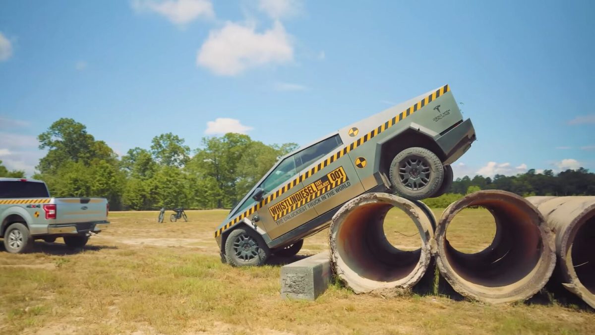 Cybertruck dans la vidéo  WhistlinDiesel // Source :  WhistlinDiesel - Youtube 