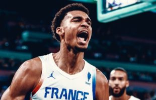 La France en finale des JO 2024 en basket // Source : Twitter EDF 
