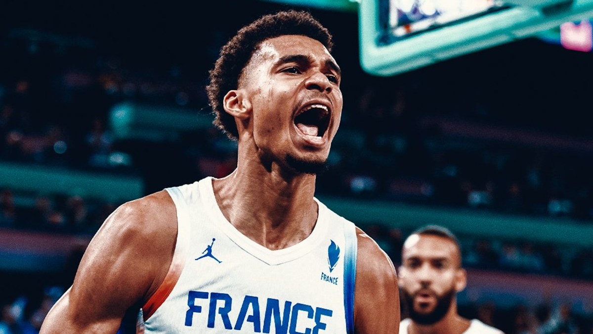 La France en finale des JO 2024 en basket // Source : Twitter EDF 