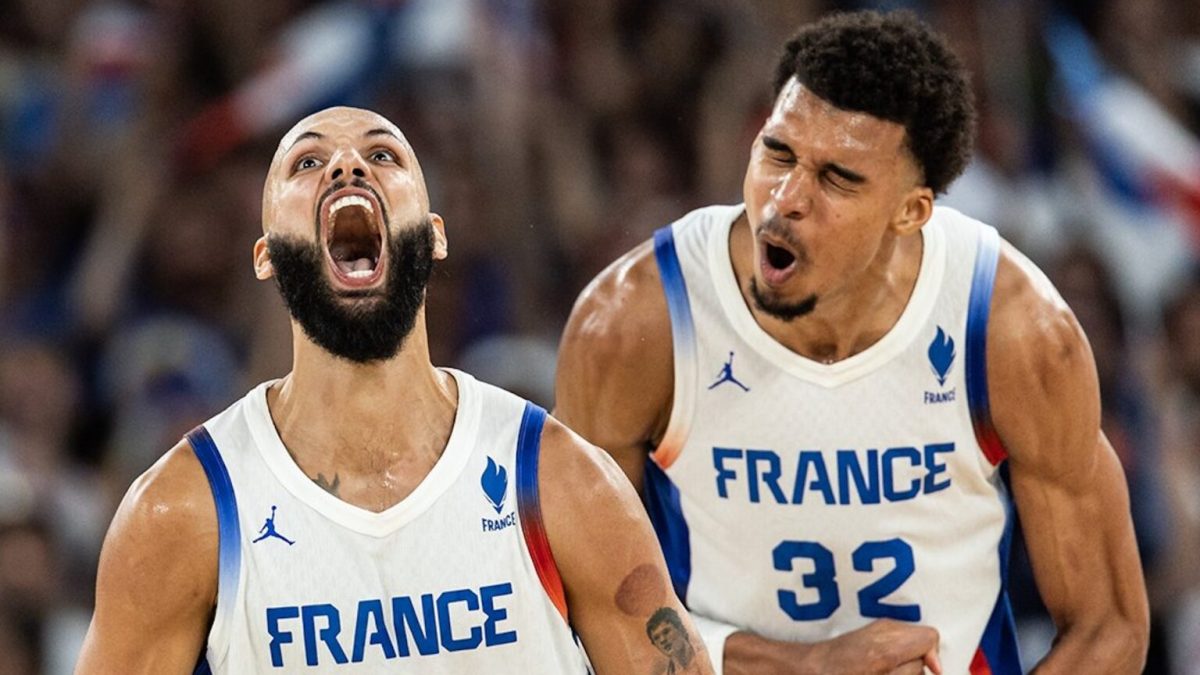 France - Allemagne en basket aux JO 2024 // Source : Twitter EDF