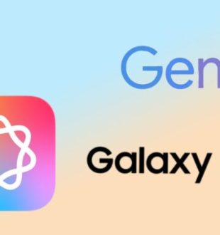 Les logos d'Apple Intelligence, Google Gemini et Samsung Galaxy AI // Source : Numerama