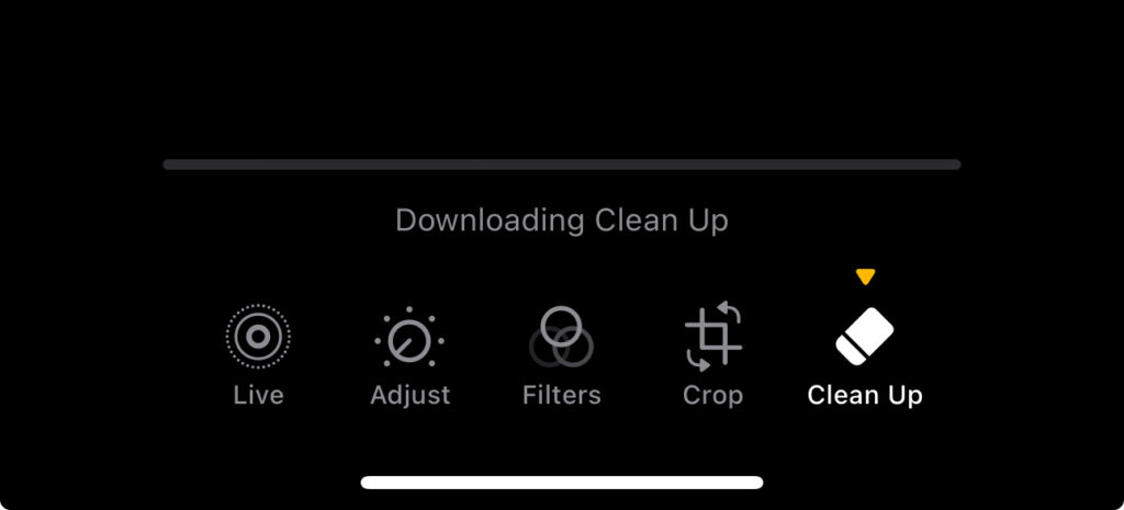 L'outil Clean Up est accessible depuis l'application Apple Photos. Il se télécharge une première fois, puis fonctionne instantanément ensuite.