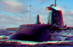 Le sous-marin britannique HMS Ambush. // Source : Royal Navy