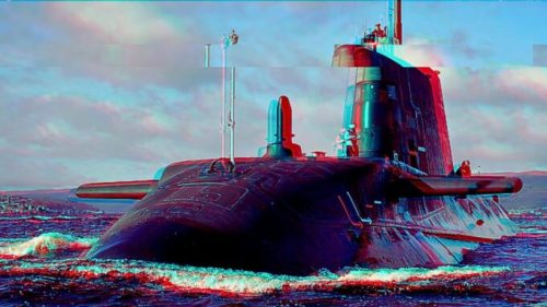 Le sous-marin britannique HMS Ambush. // Source : Royal Navy