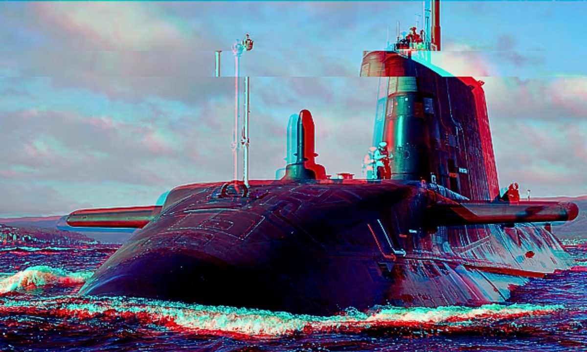 Le sous-marin britannique HMS Ambush. // Source : Royal Navy