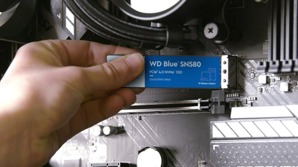 Le SSD WD Blue SN580 1To est discret // Source : Western Digital