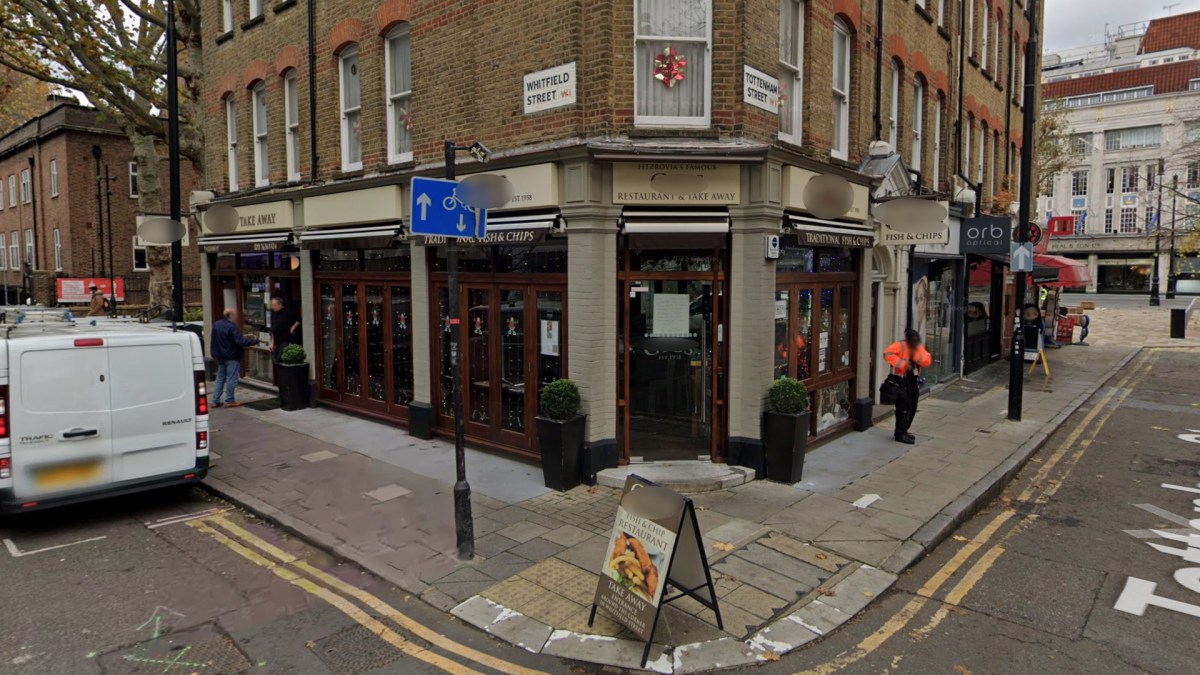 Un restaurant à Londres, depuis Google Street View.. // Source : Capture Numerama