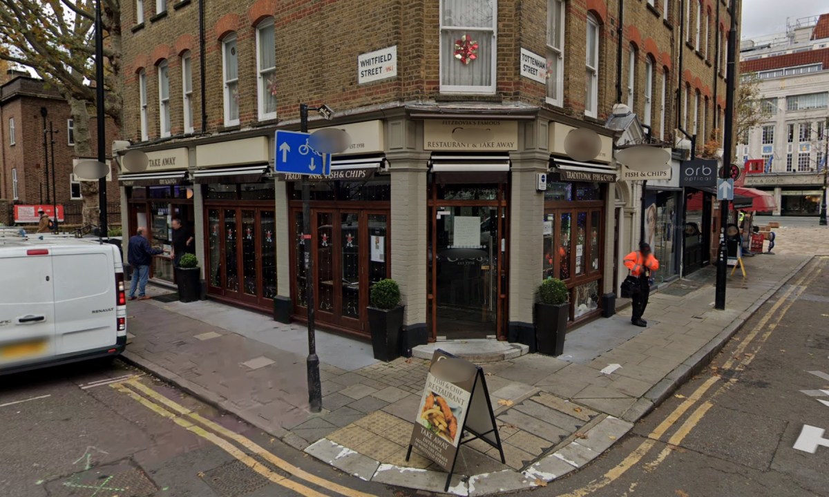 Un restaurant à Londres, depuis Google Street View.. // Source : Capture Numerama