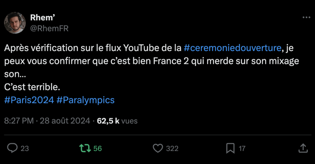 Sur Twitter, plusieurs internautes ont découvert que le problème venait de France 2.