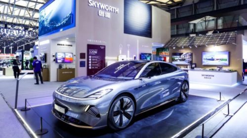 Skyworth concept skyhome au salon AWE2024 de Shanghai // Source : Skyworth