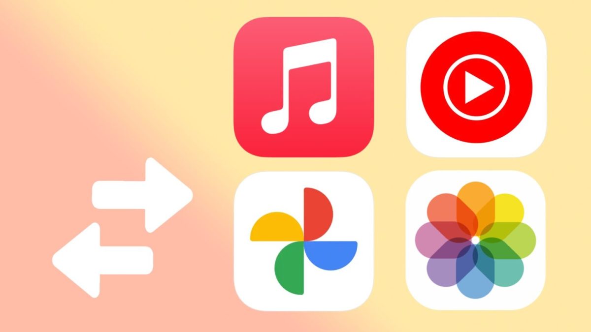 Apple Music, YouTube Music, Apple Photos et Google Photos ont un accord pour transférer les données. // Source : Numerama