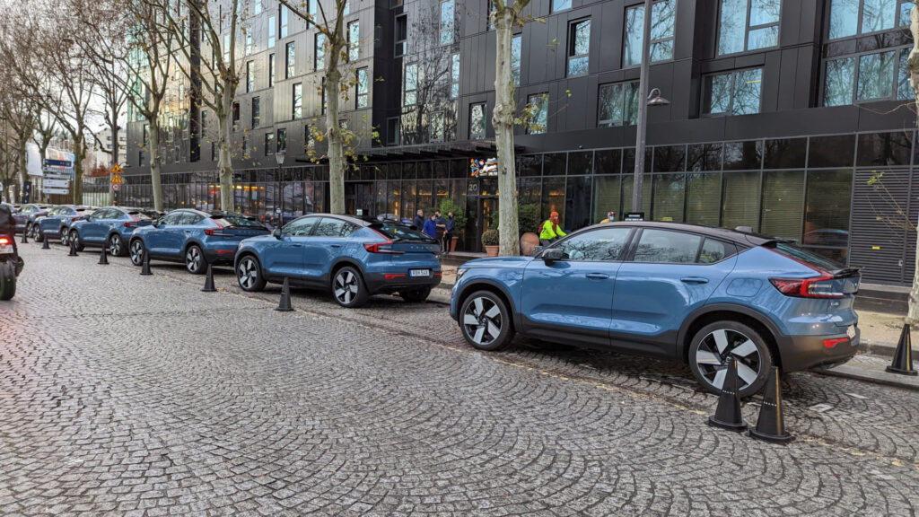 Volvo C40 à Paris // Source : Raphaelle Baut pour Numerama