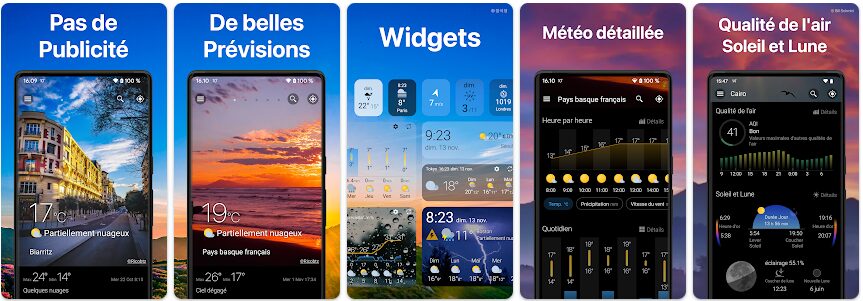 Application météo Weawow