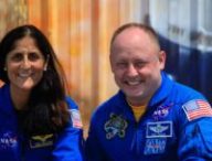 Mike Fincke et Sunita Williams // Source : NASA/Isaac Watson