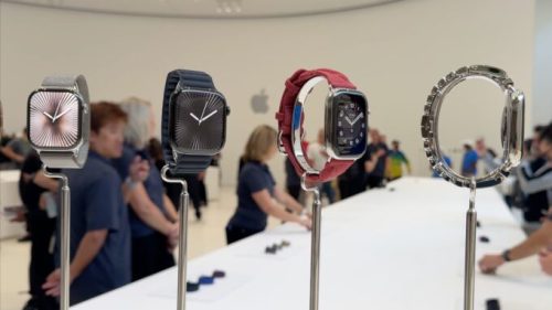 Les nouvelles Apple Watch Series 10. // Source : Numerama