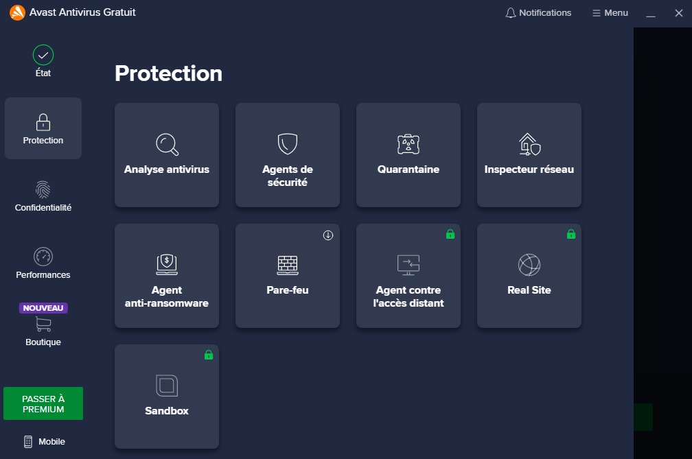 Avast antivirus gratuit, le plus populaire