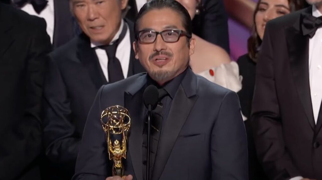 L'acteur Hiroyuki Sanada lors de la cérémonie des Emmy Awards // Source : Capture Canal+