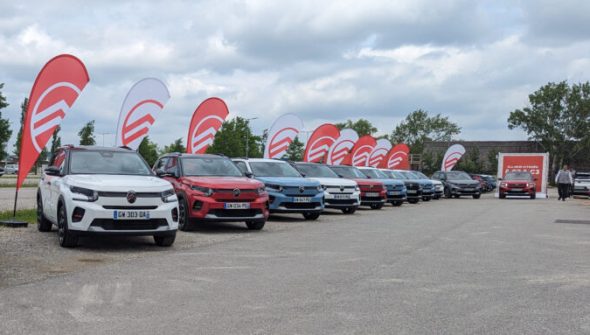 Citroën e-c3 et c3 lors des essais du modèle // Source : Raphaelle Baut pour numerama