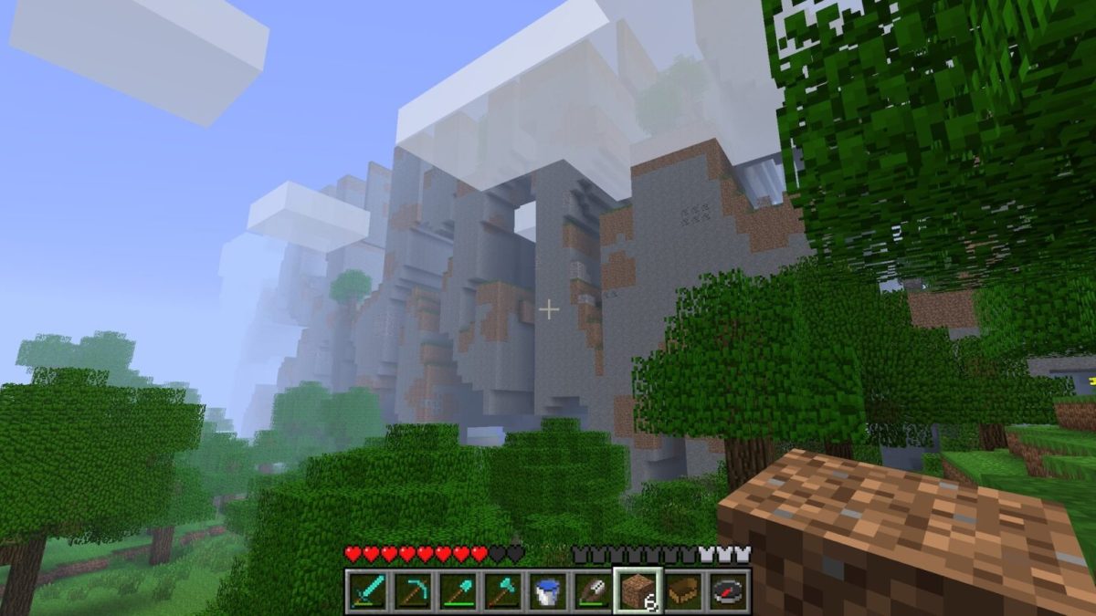 Il atteint les limites de Minecraft // Source : Twitter