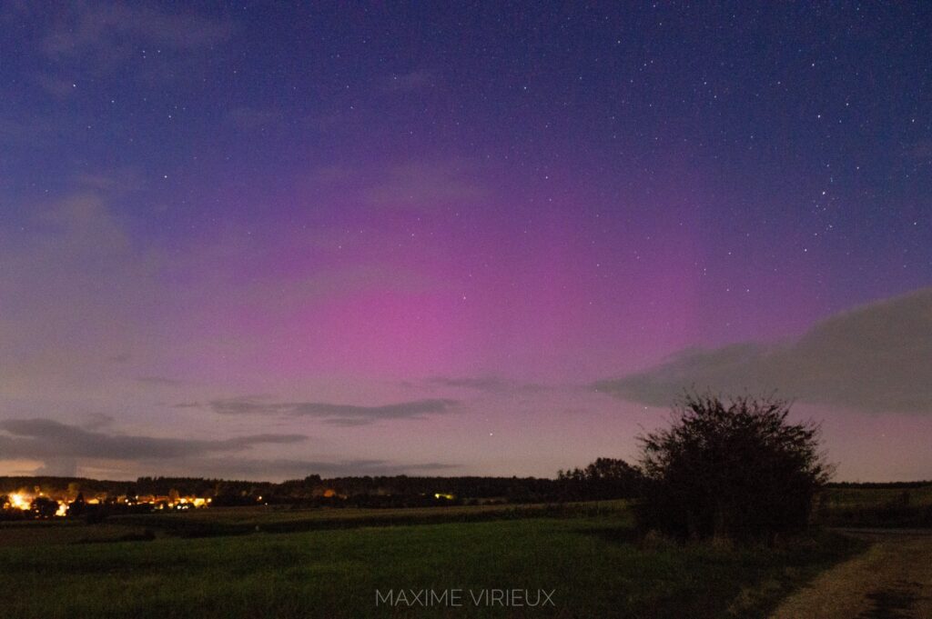 Aurores boréales du 12 septembre // Source : Maxime Virieux (via Twitter)