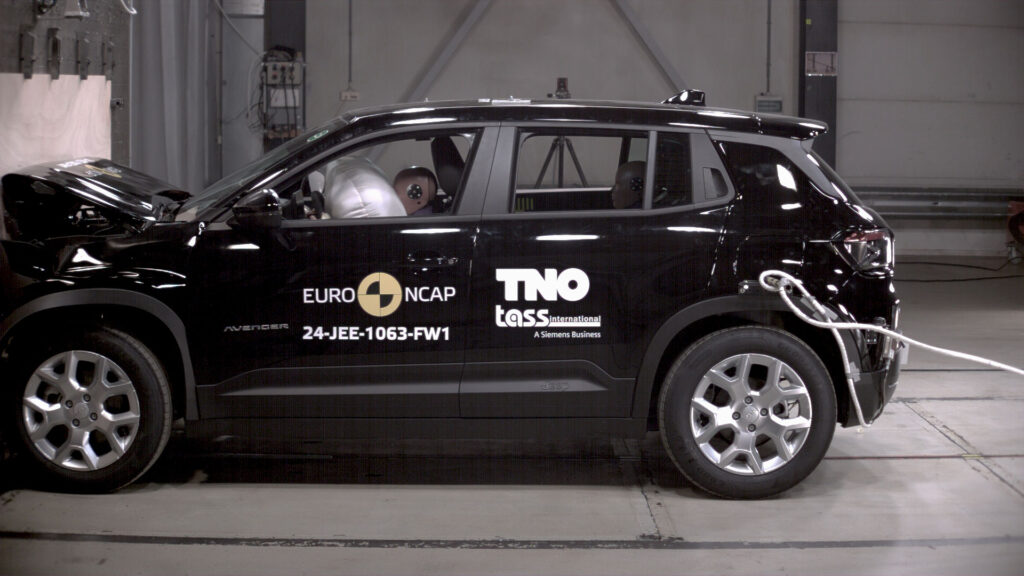 Jeep Avenger au crash-test Euro NCAP // Source : Euro NCAP