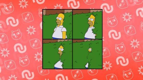 Memes  Origins Homer disparaissant dans les buissons