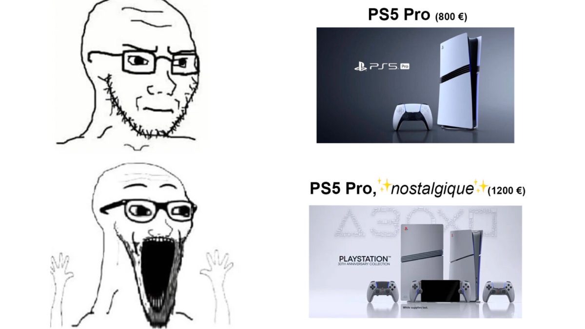 Mème PS5 Pro // Source : Alfred Tertrais pour Numerama