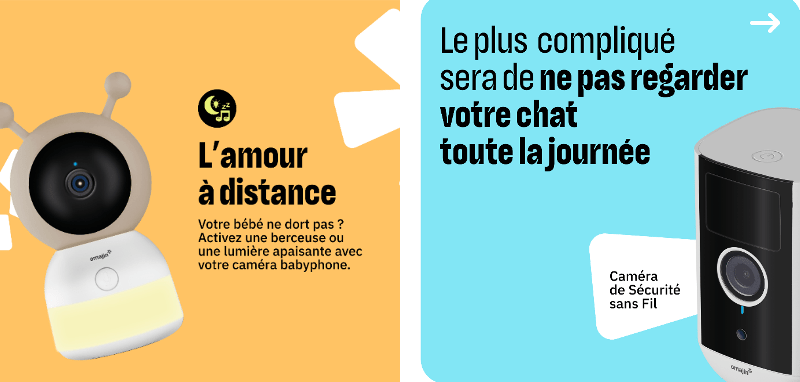 Contrairement à Netatmo, Omajin jouera sur une communication colorée et des blagues pour se faire connaître.