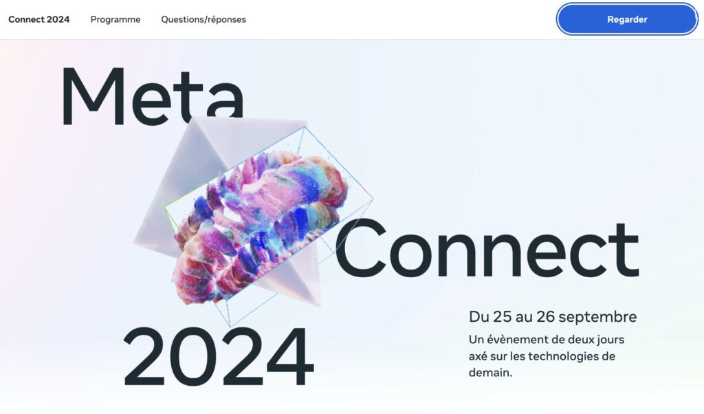 Pour regarder la conférence Meta Connect, il faudra passer par Facebook.