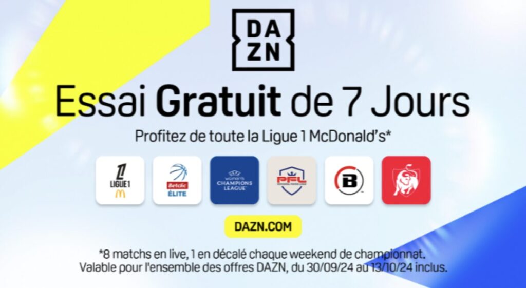 DAZN va proposer un essai gratuit à son service.