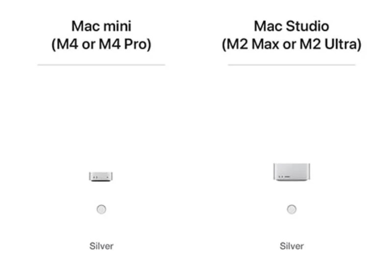 Le design (en tout petit) du Mac mini M4 pas encore annoncé // Source : MacRumors