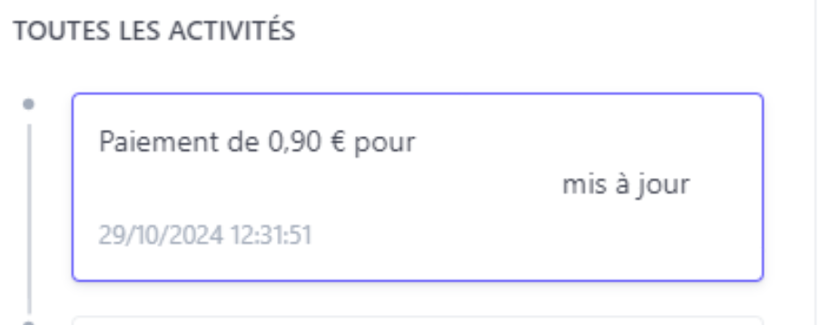 Le prélèvement de 90 centimes sur le compte bancaire. // Source : Zojo