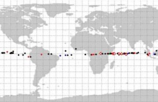 Trajectoire des débris du satellite. // Source : Via X @Megaconstellati