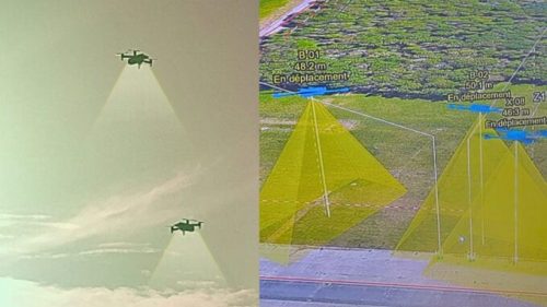 Des drones de combat piloté par une intelligence artificielle // Source : Numerama