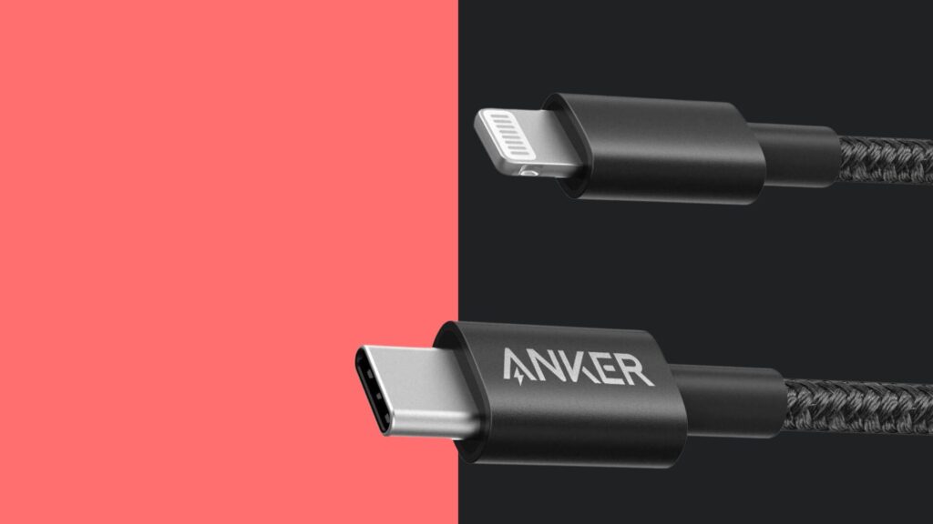 Câble tressé Anker USB C vers Lightning