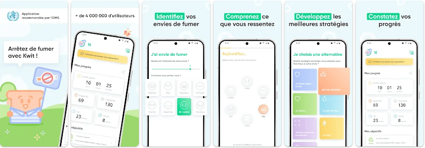 Kwit, secouer votre téléphone pour rester motivé