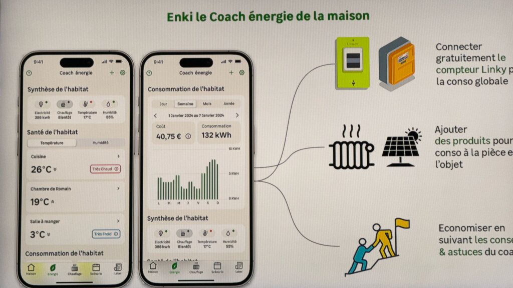 L'interface de l'onglet Énergie dans Enki.