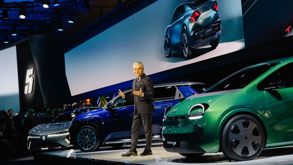Luca de Meo au Mondial de l'Auto Paris 2024 // Source : Renault Luca de Meo au Mondial de l'Auto Paris 2024 // Source : Renault