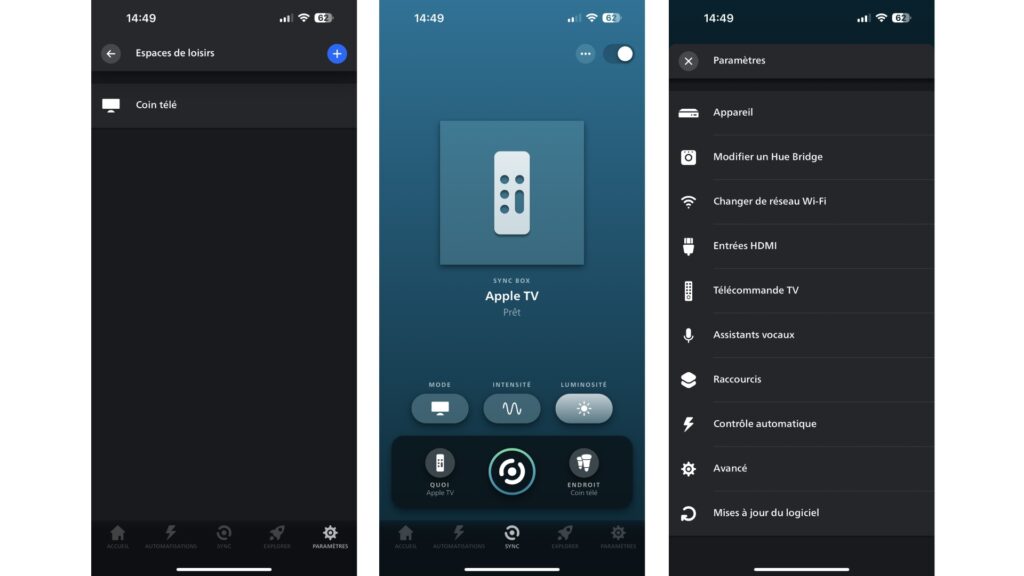 Philips Hue app // Source: Screenshot