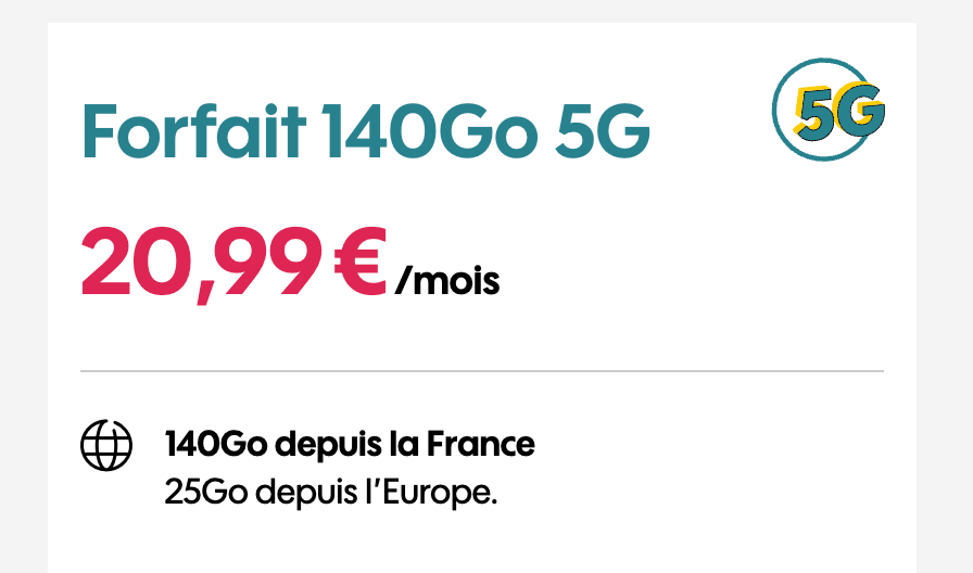 Aux nouveaux clients, Sosh continue de ne proposer que 140 Go par défaut. Il faut demander le changement après la souscription.