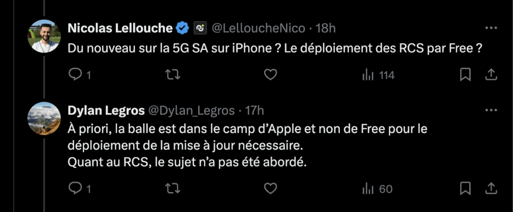 Notre bref échange avec Dylan Legros d'Univers Freebox et RNC Mobile, présent sur place.