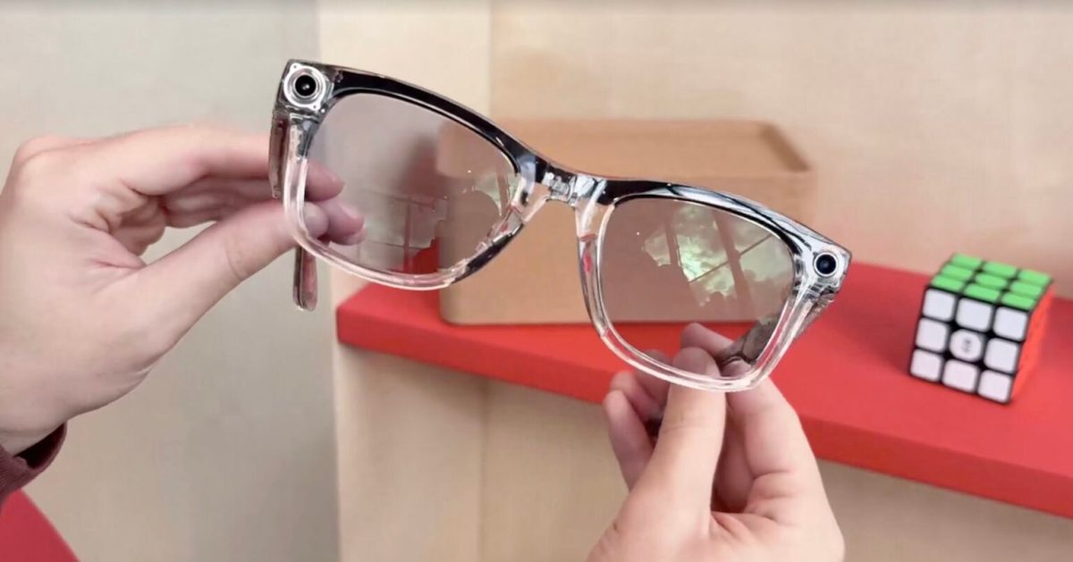 L'édition limitée transparente des Meta Ray-Ban.