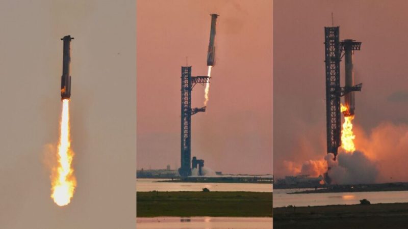 5e vol de la fusée géante Starship : les photos spectaculaires du test inédit