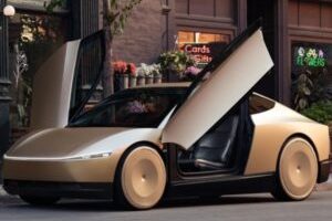 Le Tesla Cybercab  // Source : Tesla