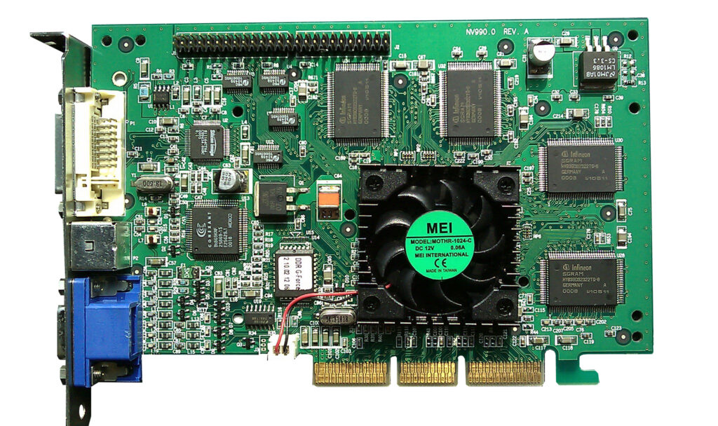 Carte VisionTek GeForce 256 DDR // Source : Wikipédia