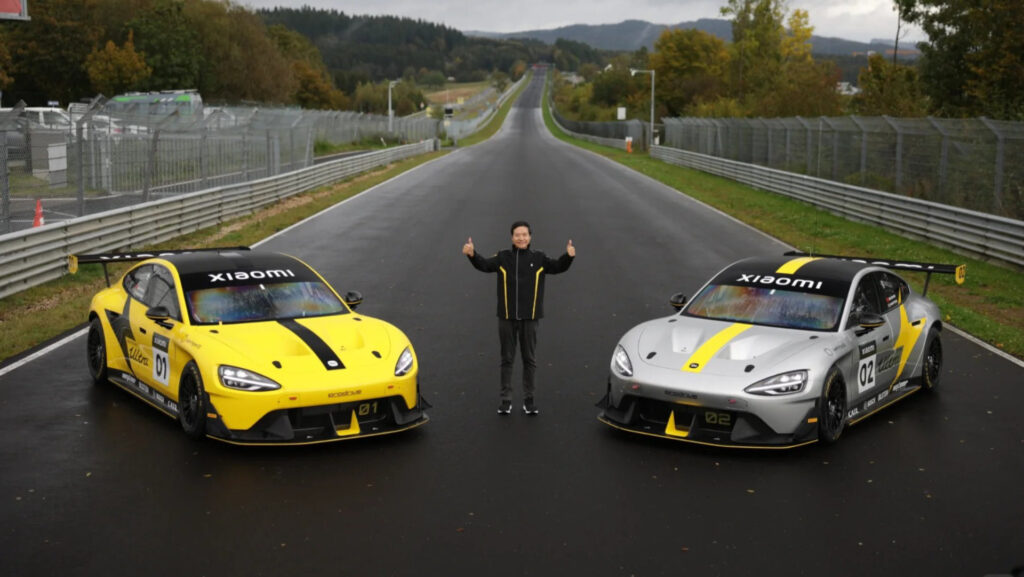 Xiaomi SU7 Ultra et Lei Jun au Nurburgring // Source : Xiaomi